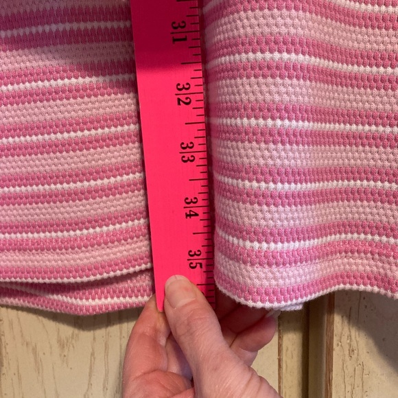 Women’s Vintage Cypress Pink Striped Short Bath Robe SMALL - Picture 10 of 12